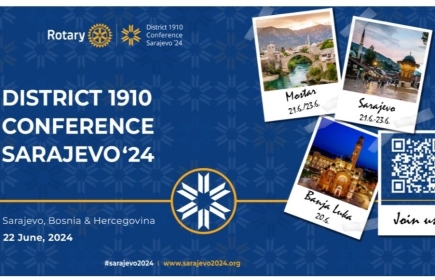 Konferencija Distrikta 1910 po prvi put se odrzava van Austrije u glavnom gradu Bosne i Hercegovine.